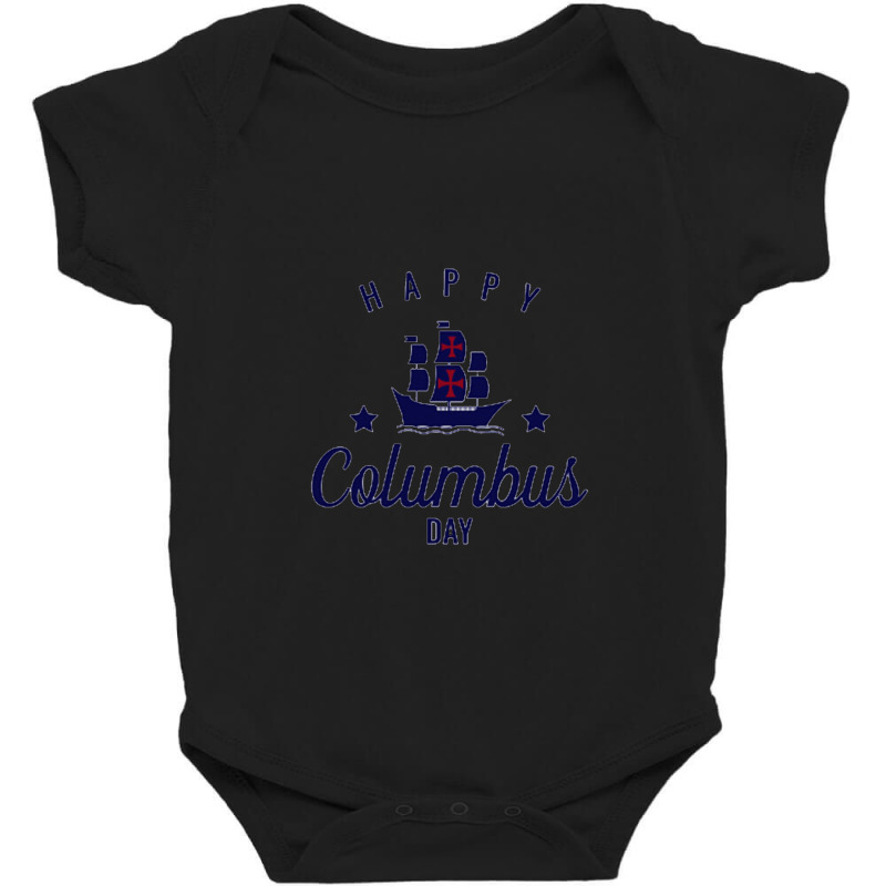 Columbus Day Design Simple Baby Bodysuit by GegmaDesign | Artistshot