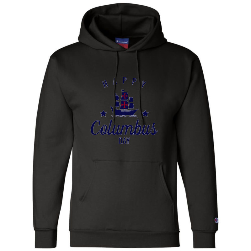 Columbus Day Design Simple Champion Hoodie by GegmaDesign | Artistshot