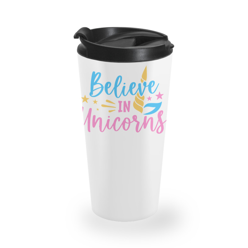 Believe N Unicorns T  Shirtbelieve în Unicorns T  Shirt Travel Mug | Artistshot