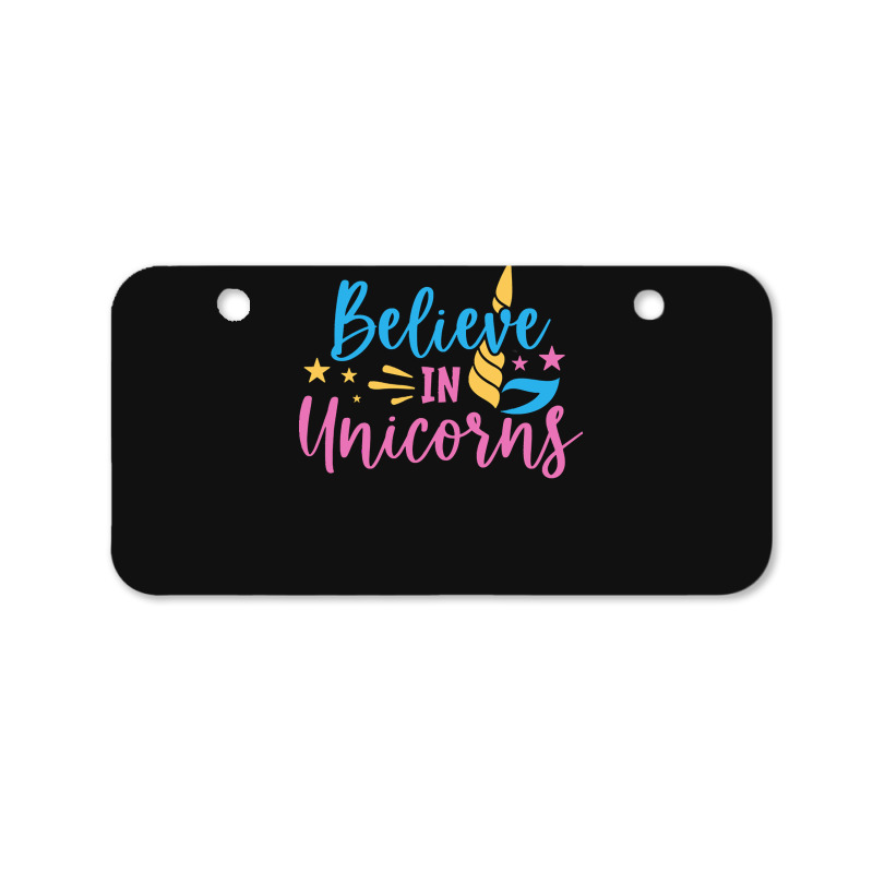 Believe N Unicorns T  Shirtbelieve în Unicorns T  Shirt Bicycle License Plate | Artistshot