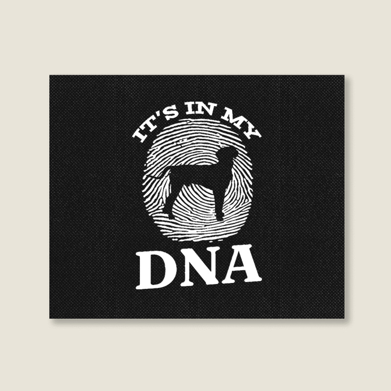 Hanover T  Shirt Hanover Hound It`s In My D N A Fingerprint I Dog Hano Landscape Canvas Print by shanie31601 | Artistshot