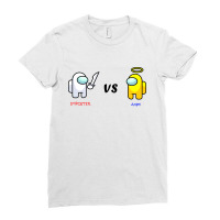 Among Imposter Vs Angel Ladies Fitted T-shirt | Artistshot