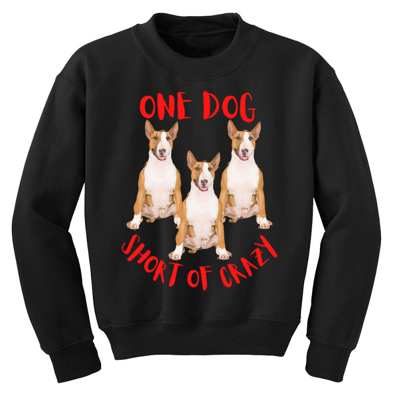 One Dog Short Of Crazy T  Shirtone Dog Short Of Crazy T  Shirt (11) Youth Sweatshirt | Artistshot