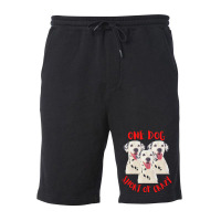 One Dog Short Of Crazy T  Shirtone Dog Short Of Crazy T  Shirt (14) Fleece Short | Artistshot