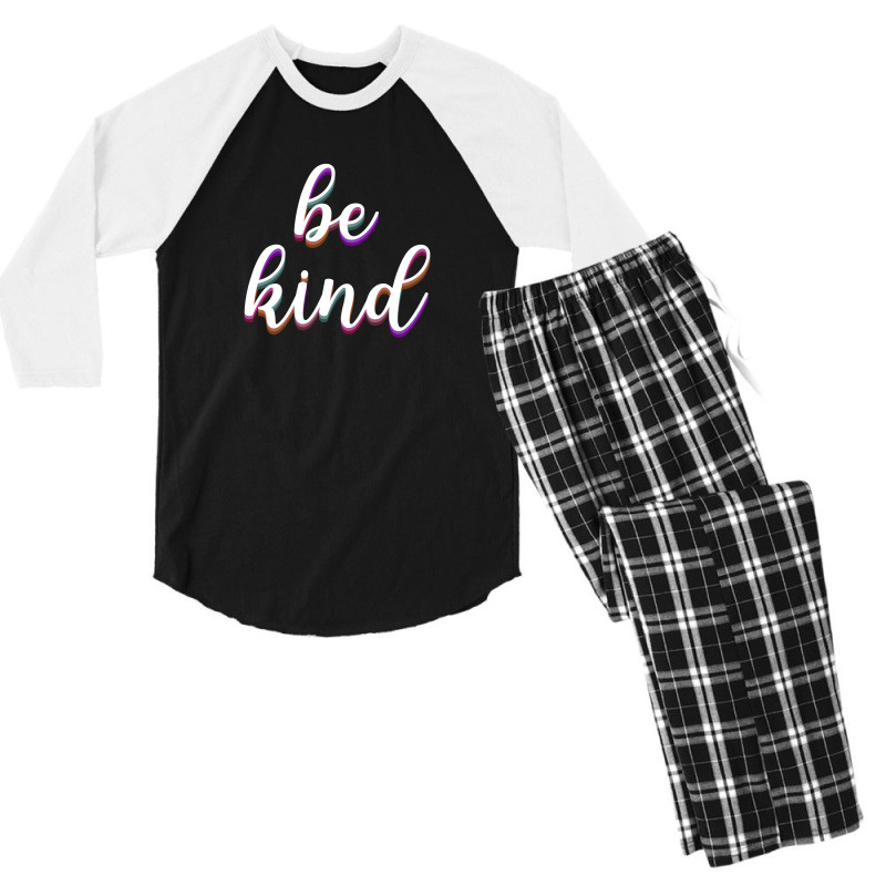 Be Kind Men's 3/4 Sleeve Pajama Set | Artistshot