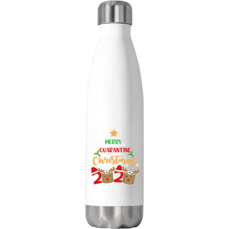 Merry Quarantine Christmas 2020 Stainless Steel Water Bottle | Artistshot