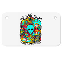 No Bad Trips Motorcycle License Plate | Artistshot