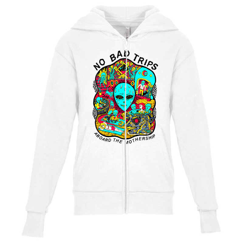 No Bad Trips Youth Zipper Hoodie | Artistshot