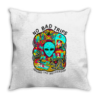 No Bad Trips Throw Pillow | Artistshot