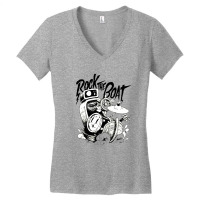 Rock N Roll Music Women's V-neck T-shirt | Artistshot