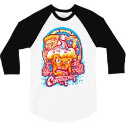 candypaint   evil food brigade 3/4 Sleeve Shirt | Artistshot