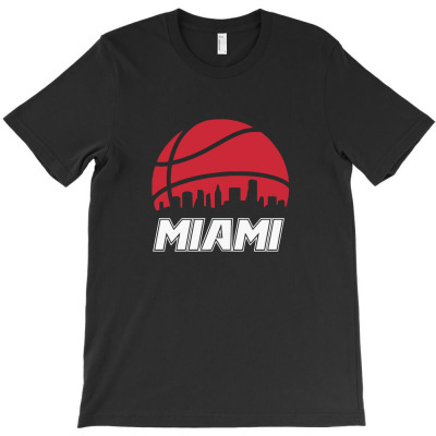 Retro Miami Basketball Fan T-shirt Designed By Nitis Arba Nuravita