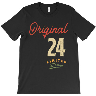 Original 24 Years Old - 24th Birthday T-shirt Designed By Jose Lopes Neto