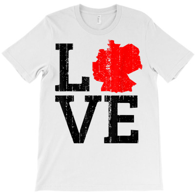 Germany German Map Love T Shirt T-shirt Designed By Tuanbrieana