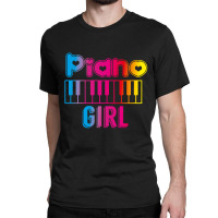 Piano Girl Classic T-shirt | Artistshot