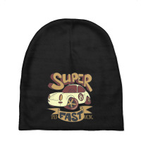 Retro 8 Car Superfast Baby Beanies | Artistshot