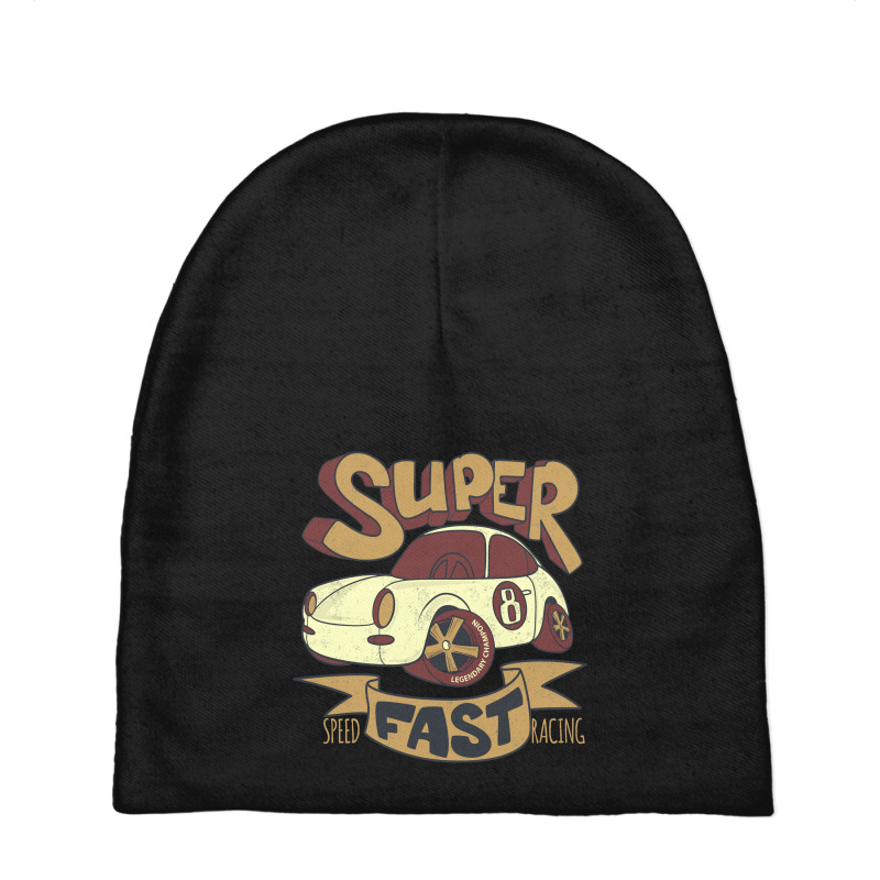 Retro 8 Car Superfast Baby Beanies by Qudkin | Artistshot