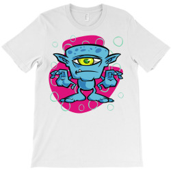 cartoon one eyed space monster T-Shirt | Artistshot