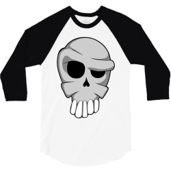 cartoon skull 3/4 Sleeve Shirt | Artistshot
