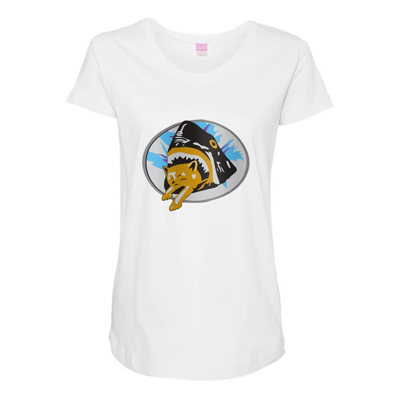 Shark Cat Pineapple Express Maternity Scoop Neck T-shirt | Artistshot