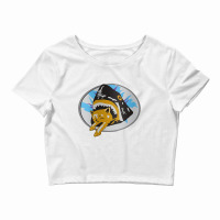 Shark Cat Pineapple Express Crop Top | Artistshot