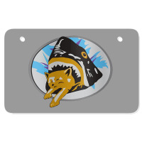 Shark Cat Pineapple Express Atv License Plate | Artistshot