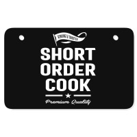 Short Order Cook Job Title Gift Atv License Plate | Artistshot