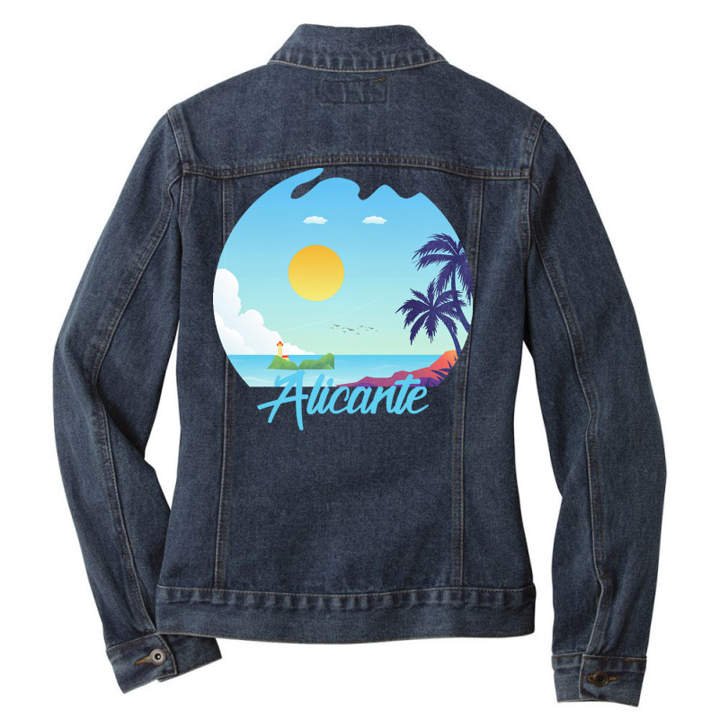 Alicante T  Shirt Alicante Ladies Denim Jacket by barbarakuvalis35 | Artistshot