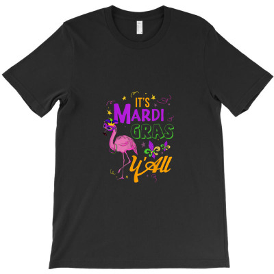 Funny Carnival Party Gift Idea Flamingo Mardi Gras T-shirt Designed By Iucantika