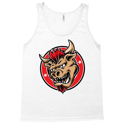 Bull Head 2 Tank Top Designed By Tariart