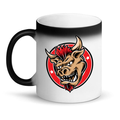 Bull Head 2 Magic Mug Designed By Tariart