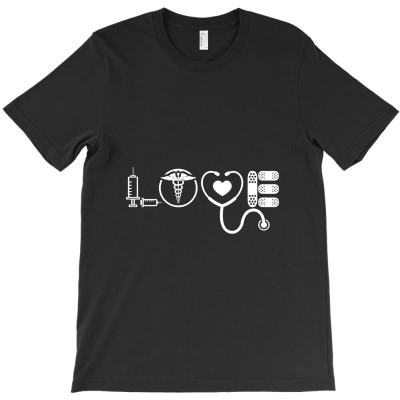 Nurse Life Valentines Day Stethoscope Er Icu Nicu Rn Women T-shirt Designed By Hajarbor
