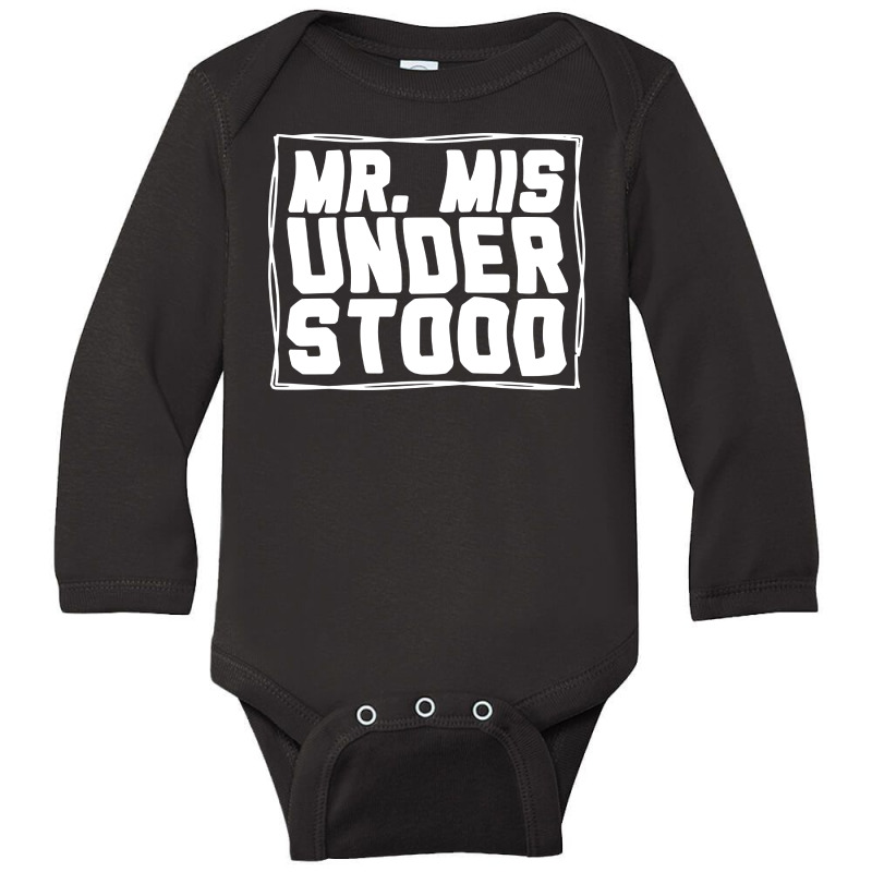 Mr Misunderstood Long Sleeve Baby Bodysuit | Artistshot