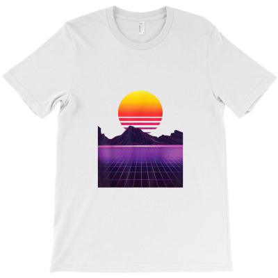 Outrun Synthwave Vaporwave Aesthetic 80's Retro T-shirt Designed By Hajarbor