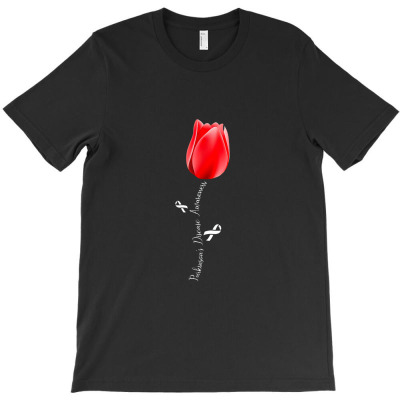 Parkinson Disease Awareness Tulip April Month T-shirt Designed By Hajarbor