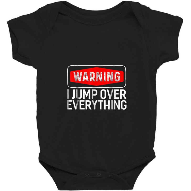 Parkour Warning I Jump Over Everything Free Running Baby Bodysuit by hajarbor | Artistshot