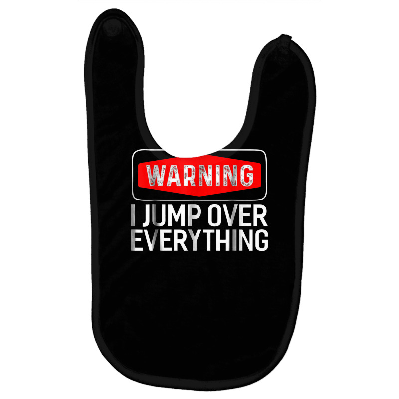 Parkour Warning I Jump Over Everything Free Running Baby Bibs by hajarbor | Artistshot