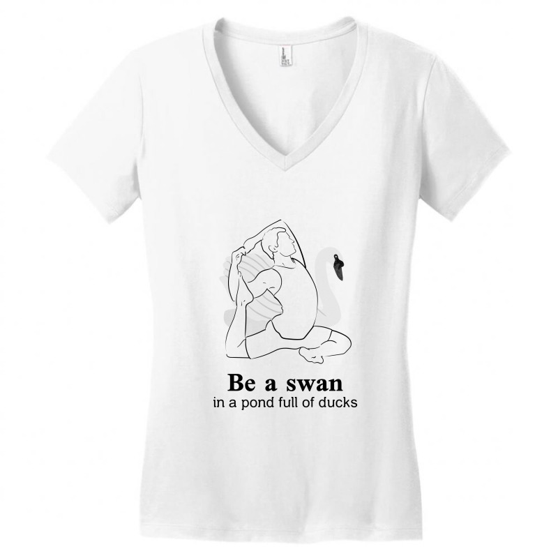 King Pigeon Pose Women's V-Neck T-Shirt by Perfect Designers | Artistshot