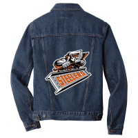 Sheffield Steelers #ffa500 Men Denim Jacket | Artistshot