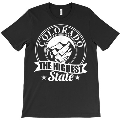 Mountain Outdoor Colorado The Highest State T Shirt T-shirt Designed By Dazel