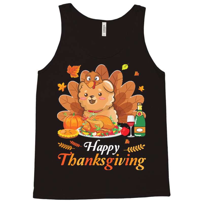 Chow Chow Happy Thanksgiving Christmas T  Shirt Chow Chow Turkey Costu Tank Top | Artistshot