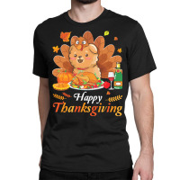 Chow Chow Happy Thanksgiving Christmas T  Shirt Chow Chow Turkey Costu Classic T-shirt | Artistshot