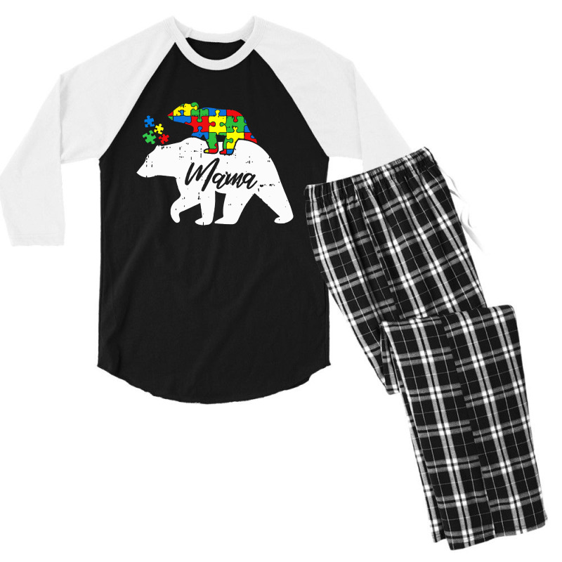 Mama Bear Men's 3/4 Sleeve Pajama Set | Artistshot