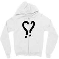 Questionheart Zipper Hoodie | Artistshot