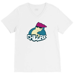chill to the max V-Neck Tee | Artistshot