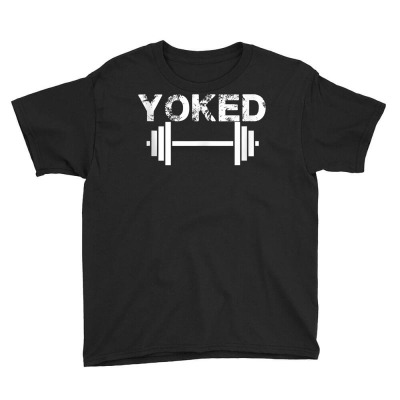 Critical Nerd Yoked Barbell Weight Lifting Tank Top Youth Tee Designed By Linaa