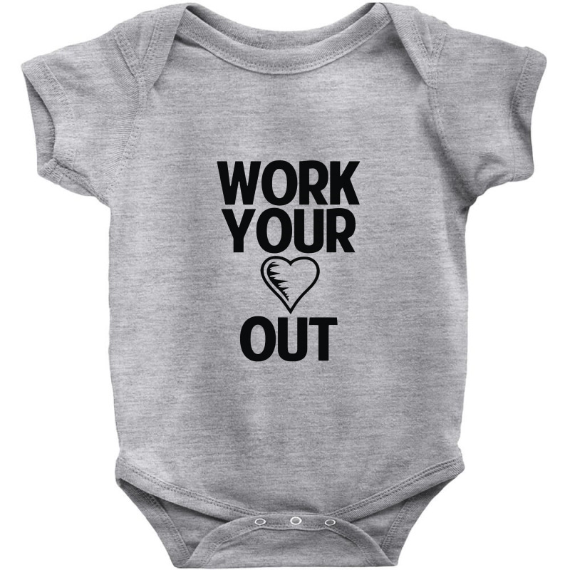 Work Heart Out Baby Bodysuit by beatpurwodadi | Artistshot