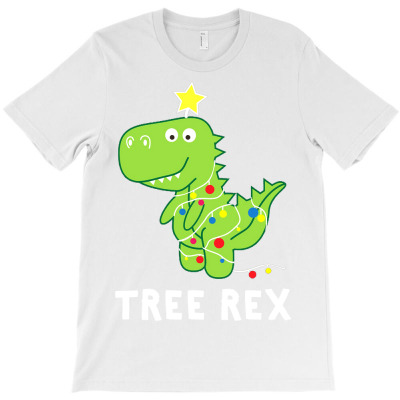 Funny Christmas Dinosaur Tree Rex T-shirt Designed By Ismatul Umi