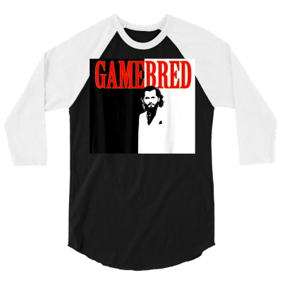 Gamebred 2.0 Cuban Street Mma Fighter Miami Gangster T Shirt 3/4 Sleeve Shirt Designed By Pudge