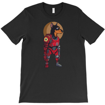 Cyborg Dog T-shirt Designed By Tariart